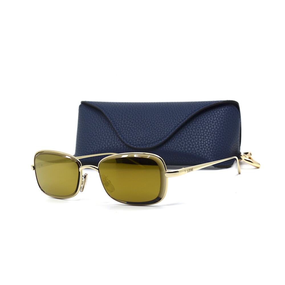NEW! LOEWE LW40159U 32G GOLD BROWN GPLD MIRROR UNISEX AUTHENTIC SUNGLASSES - Picture 2 of 11